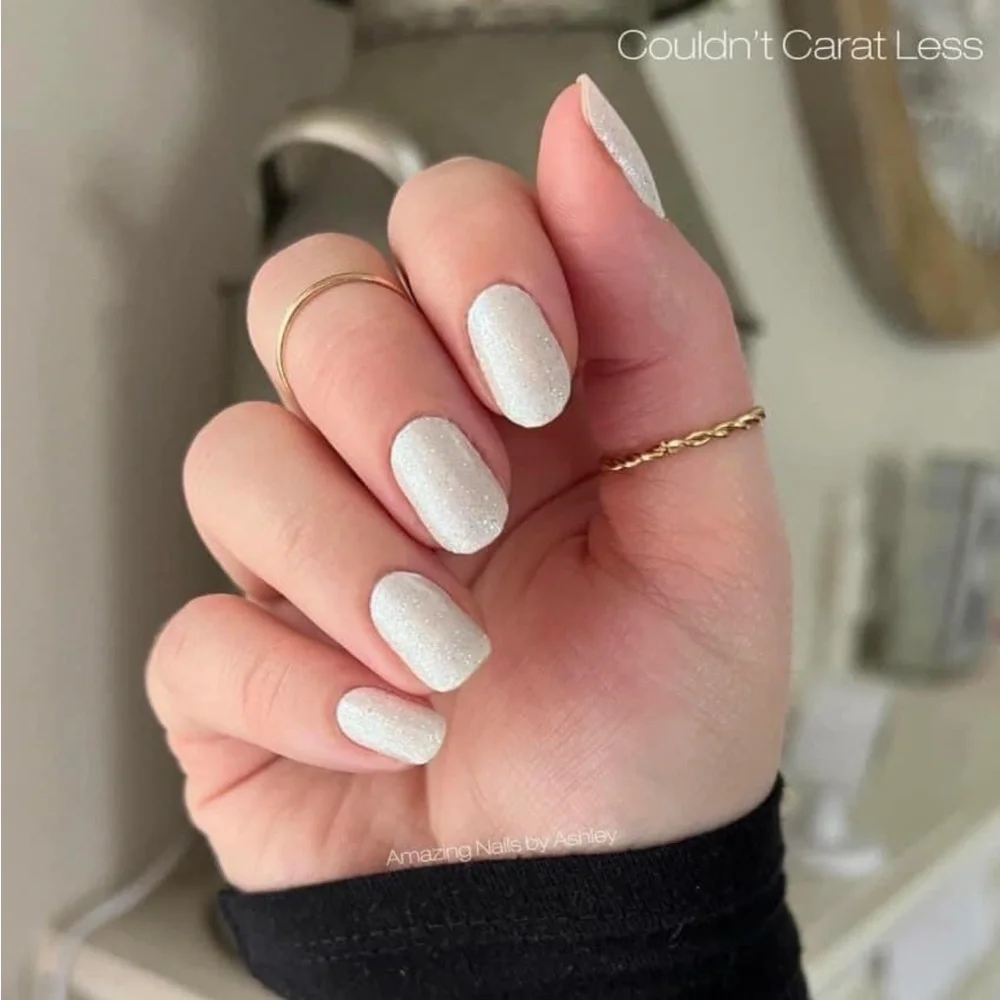 *Retired* Color Street: Couldn’t Carat Less | White Glitter Party Winter Sparkle - Picture 10 of 16